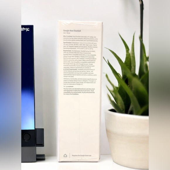 Google - Nest Doorbell Wired (2nd Generation) - Ash (Brand New + Sealed) - Picture 11 of 13